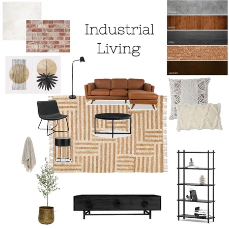 Industrial Living room Interior Design Mood Board by Renee Sharma Pathak on Style Sourcebook