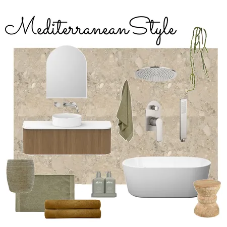 Mediterranean Style Interior Design Mood Board by justine.suttorini@gmail.com on Style Sourcebook