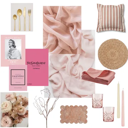 Barbie inspired table setting Interior Design Mood Board by Lauren Eloise on Style Sourcebook