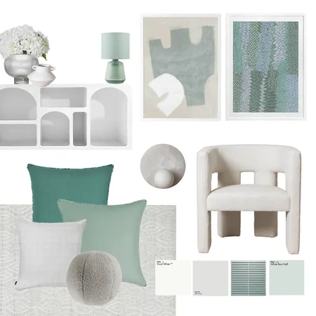 Minty Fresh Reading Nook Interior Design Mood Board by Urban Road on Style Sourcebook