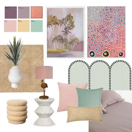 Sweet Paradise Bedroom Interior Design Mood Board by Urban Road on Style Sourcebook