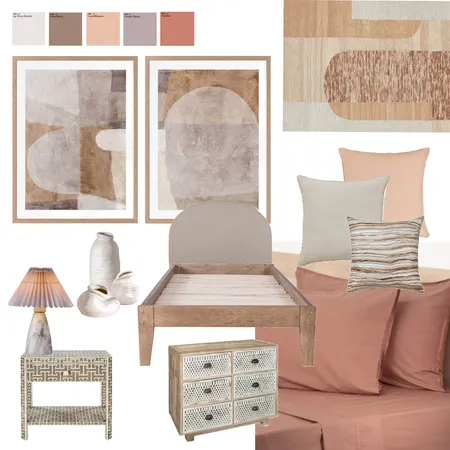Imperfect Patterns Bedroom Interior Design Mood Board by Urban Road on Style Sourcebook