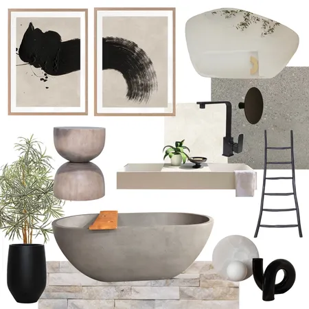 Zen Garden Bathroom Interior Design Mood Board by Urban Road on Style Sourcebook
