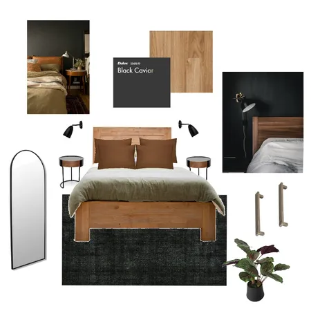 Dark & Stormy - Bedroom 2 Interior Design Mood Board by Mojavé Interiors on Style Sourcebook