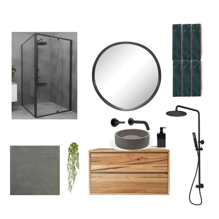 Dark & Stormy - Bathroom Interior Design Mood Board by Mojavé Interiors on Style Sourcebook