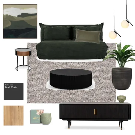 Dark & Stormy - Living Area Interior Design Mood Board by Mojavé Interiors on Style Sourcebook