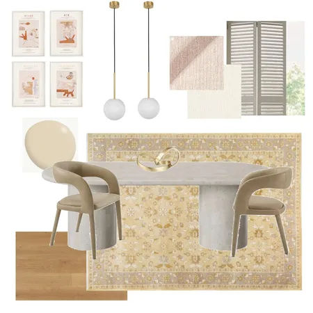 Module 9 Dining Room Sample Board Interior Design Mood Board by LaurenGatt on Style Sourcebook