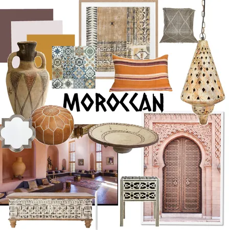 Moroccan Interior Design Mood Board by designedbytan@gmail.com on Style Sourcebook