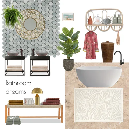 Bathroom Interior Design Mood Board by Your Wall Decorator on Style Sourcebook