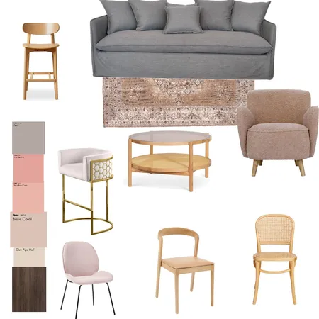 neutral pink boho Interior Design Mood Board by yacine on Style Sourcebook