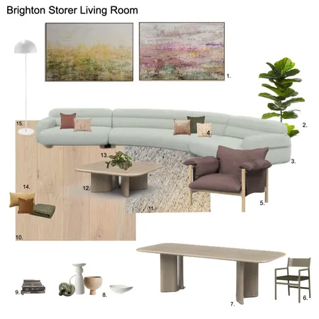 Storer Brighton Living Interior Design Mood Board by Susan Conterno on Style Sourcebook