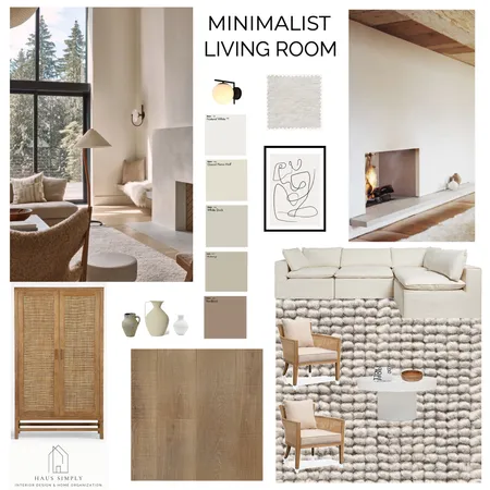 Minimalist Living Room Interior Design Mood Board by HausSimply on Style Sourcebook