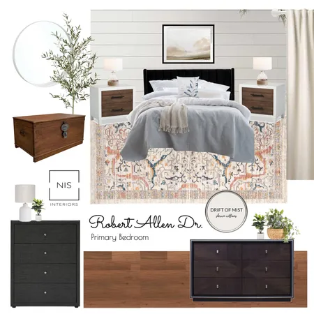 Robert Allen Drive - Primary Bedroom Interior Design Mood Board by Nis Interiors on Style Sourcebook