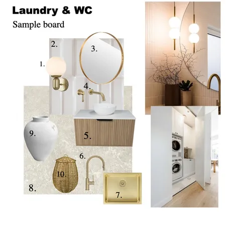 Laundry & WC Interior Design Mood Board by Playa Interiors on Style Sourcebook