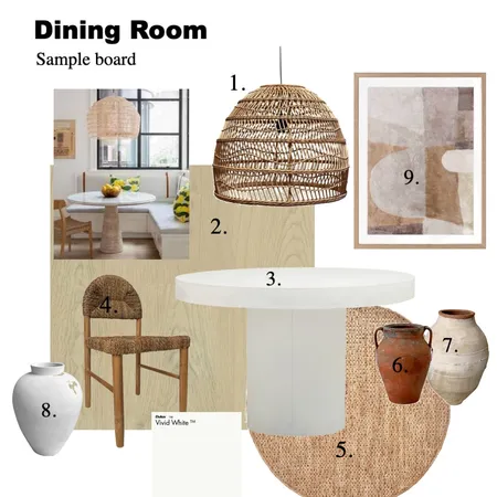 Dining Room Interior Design Mood Board by Playa Interiors on Style Sourcebook