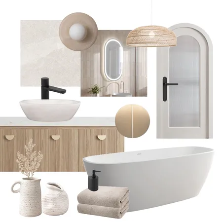 Japandi Bath Interior Design Mood Board by Hardware Concepts on Style Sourcebook