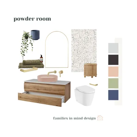 Modern Colonial - Alphington - Powder Room Interior Design Mood Board by Families in Mind Design on Style Sourcebook