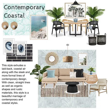 ContemporaryCoastal Module 3 Interior Design Mood Board by IDIstudentKy on Style Sourcebook