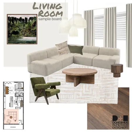 Sample Board Living Room Interior Design Mood Board by TheBorrowedSpace on Style Sourcebook