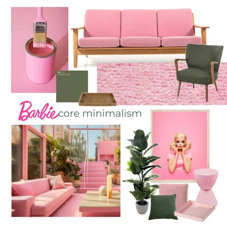 Barbiecore minimalism Interior Design Mood Board by Shadai on Style Sourcebook