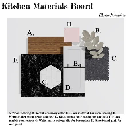 ktichen material board Interior Design Mood Board by alyssa.marmolejo on Style Sourcebook