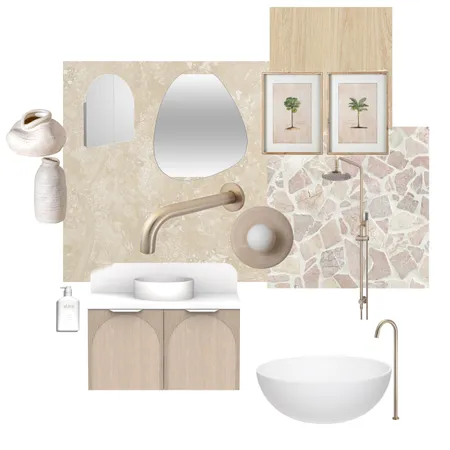 Champagne Crazypave Bathroom Interior Design Mood Board by Sophielawry on Style Sourcebook