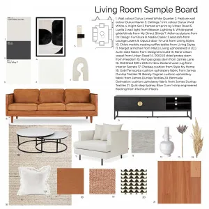 Living Room Sample Board Interior Design Mood Board by KS Creative on Style Sourcebook