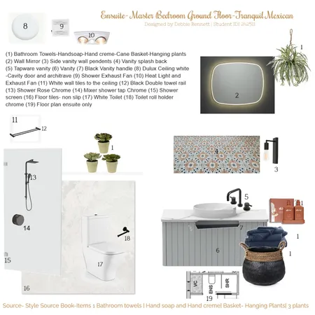 Module 9 Part A Ensuite Master Bedroom Interior Design Mood Board by Refined By Design Pty Ltd on Style Sourcebook