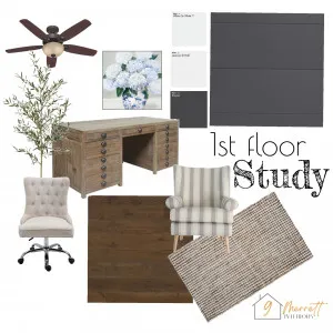 Study Interior Design Mood Board by Kylie - 9 Merrett Interiors on Style Sourcebook