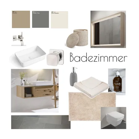 Badezimmer Moser's grau beige Interior Design Mood Board by RiederBeatrice on Style Sourcebook