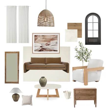 warm modern california house Interior Design Mood Board by jmatys on Style Sourcebook