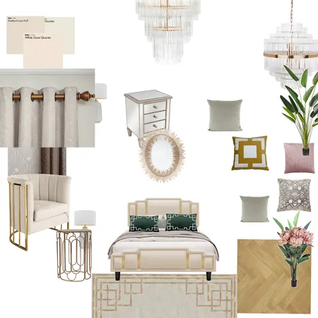 Art Deco Bedroom Interior Design Mood Board by bstolfharrison on Style Sourcebook