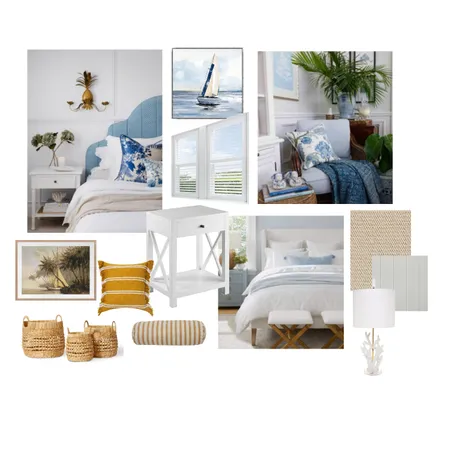 hamptons bedroom Interior Design Mood Board by brighatzis on Style Sourcebook