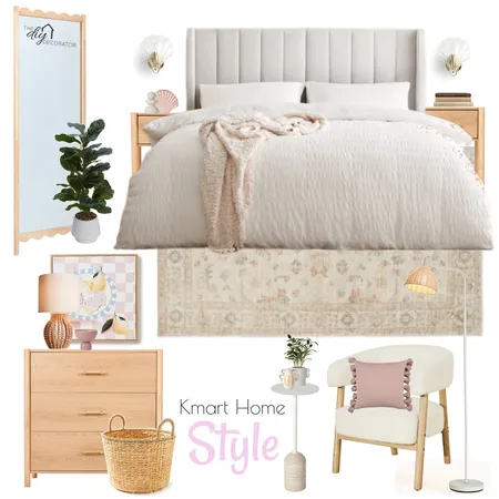 Kmart bedroom Interior Design Mood Board by Thediydecorator on Style Sourcebook