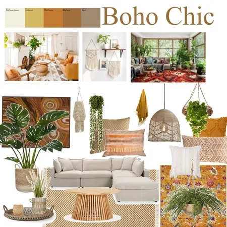 Boho Chic Interior Design Mood Board by alinemartins on Style Sourcebook