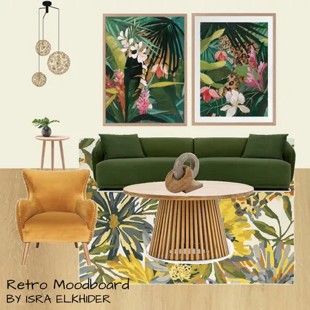 retro moodboard 002 Interior Design Mood Board by Isra Elkhider on Style Sourcebook