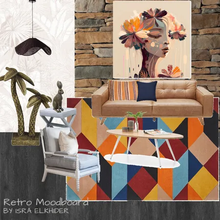 retro moodboard 003 Interior Design Mood Board by Isra Elkhider on Style Sourcebook