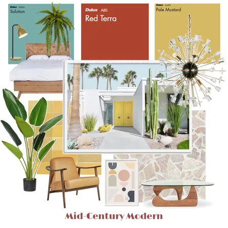 Mid century modern Interior Design Mood Board by Megz0y on Style Sourcebook