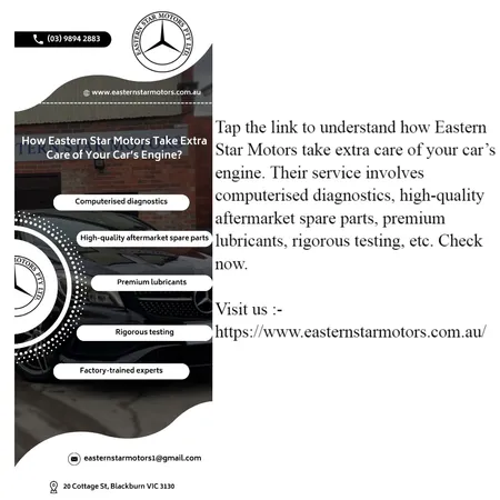 How Eastern Star Motors Take Extra Care of Your Car’s Engine? Interior Design Mood Board by EasternStarMotors on Style Sourcebook