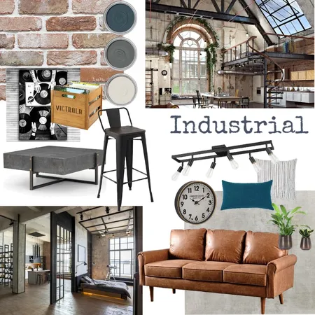 Industrial Interior Design Mood Board by Erin on Style Sourcebook