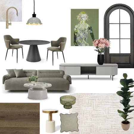 Open Kitchen & Living Room Interior Design Mood Board by LiliBrad on Style Sourcebook
