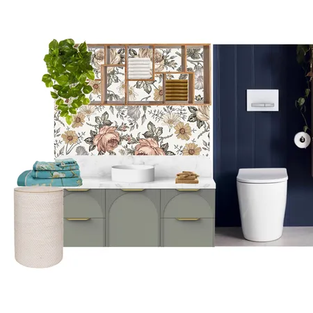 Toilet Interior Design Mood Board by Your Wall Decorator on Style Sourcebook