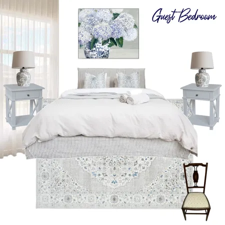 Guest Bedroom - Winston Hills Interior Design Mood Board by Style My Home - Hamptons Inspired Interiors on Style Sourcebook