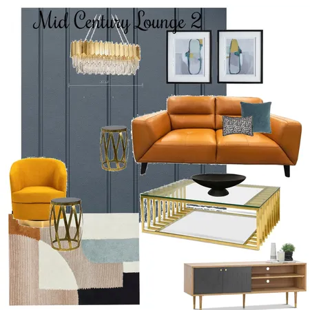 Jen - Mid Century Lounge Room 2 Interior Design Mood Board by Simplestyling on Style Sourcebook