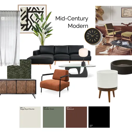 Mid-Century Modern Interior Design Mood Board by andriani on Style Sourcebook