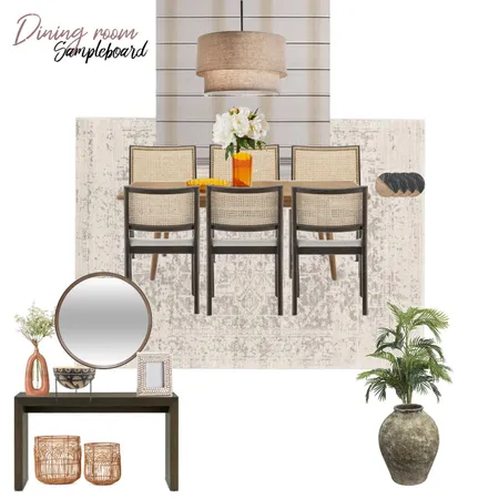 Dining room sampleboard Interior Design Mood Board by Millisrmvsk on Style Sourcebook
