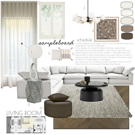 Living Room Interior Design Mood Board by Myamya on Style Sourcebook