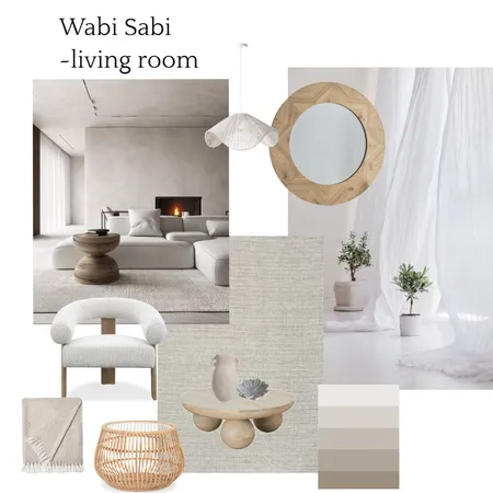 Wabi Sabi Living Room Interior Design Mood Board by Kagiso on Style Sourcebook