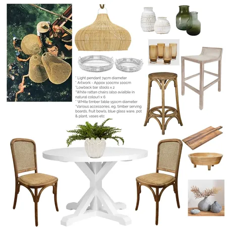 Kitchen & Dining - greens and neutrals Interior Design Mood Board by LaraMcc on Style Sourcebook