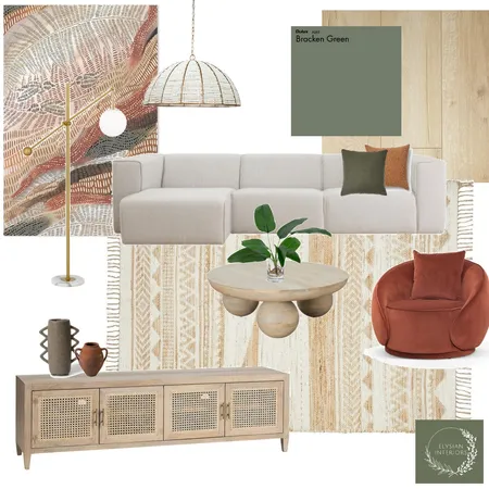 Boho Interior Design Mood Board by Elysian Interiors on Style Sourcebook